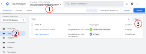 Google Tag Manager screenshot of new tag