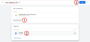 Tag manager final GA4 setup configuration