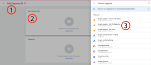 Tag configuration setup for Google Analytics 4